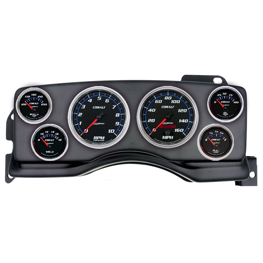 AutoMeter GAUGE KIT, 6 PC, (3 3/8" X2, 2 1/16" X4), FORD MUSTANG 90-93, COBALT