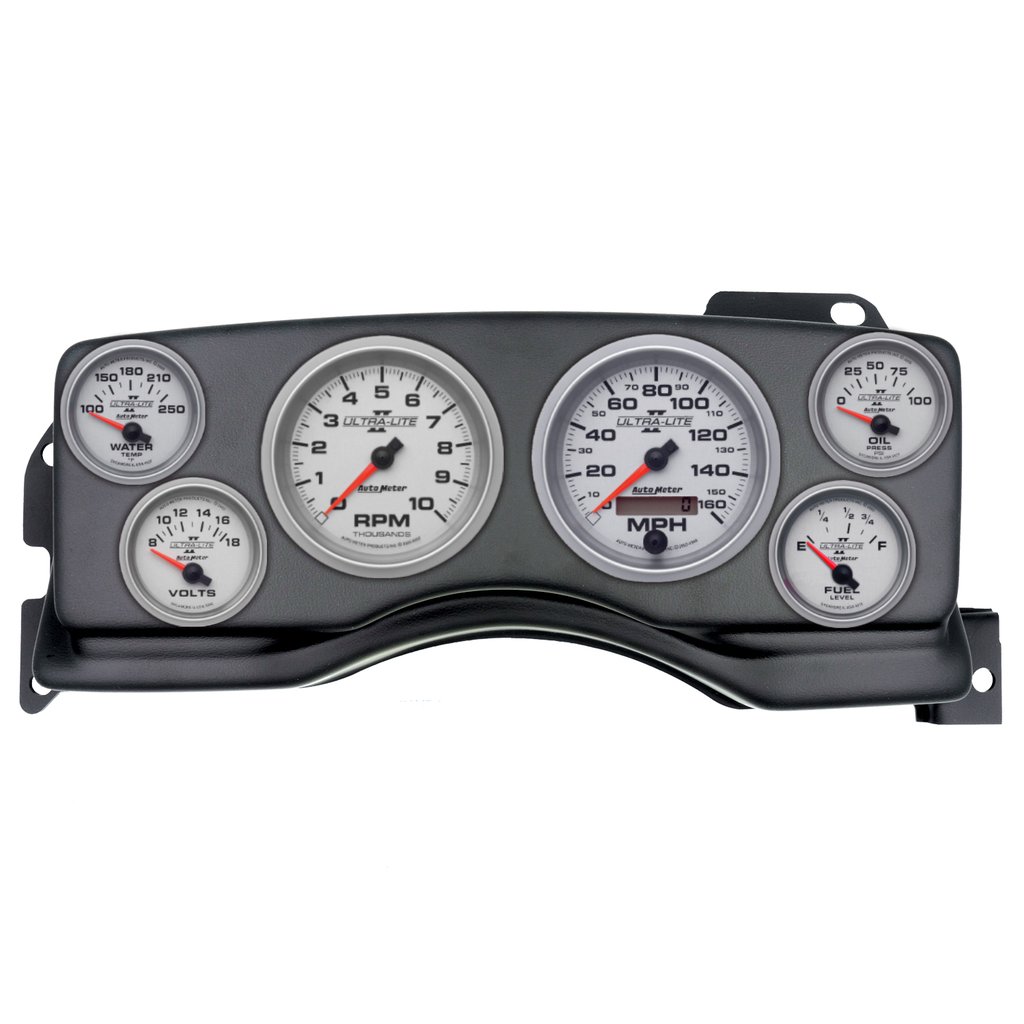 AutoMeter GAUGE KIT, 6 PC, (3 3/8" X2, 2 1/16" X4), FORD MUSTANG 90-93, ULTRA-LITE II