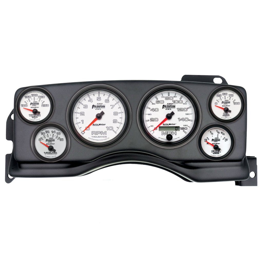AutoMeter GAUGE KIT, 6 PC, (3 3/8" X2, 2 1/16" X4), FORD MUSTANG 90-93, PHANTOM II