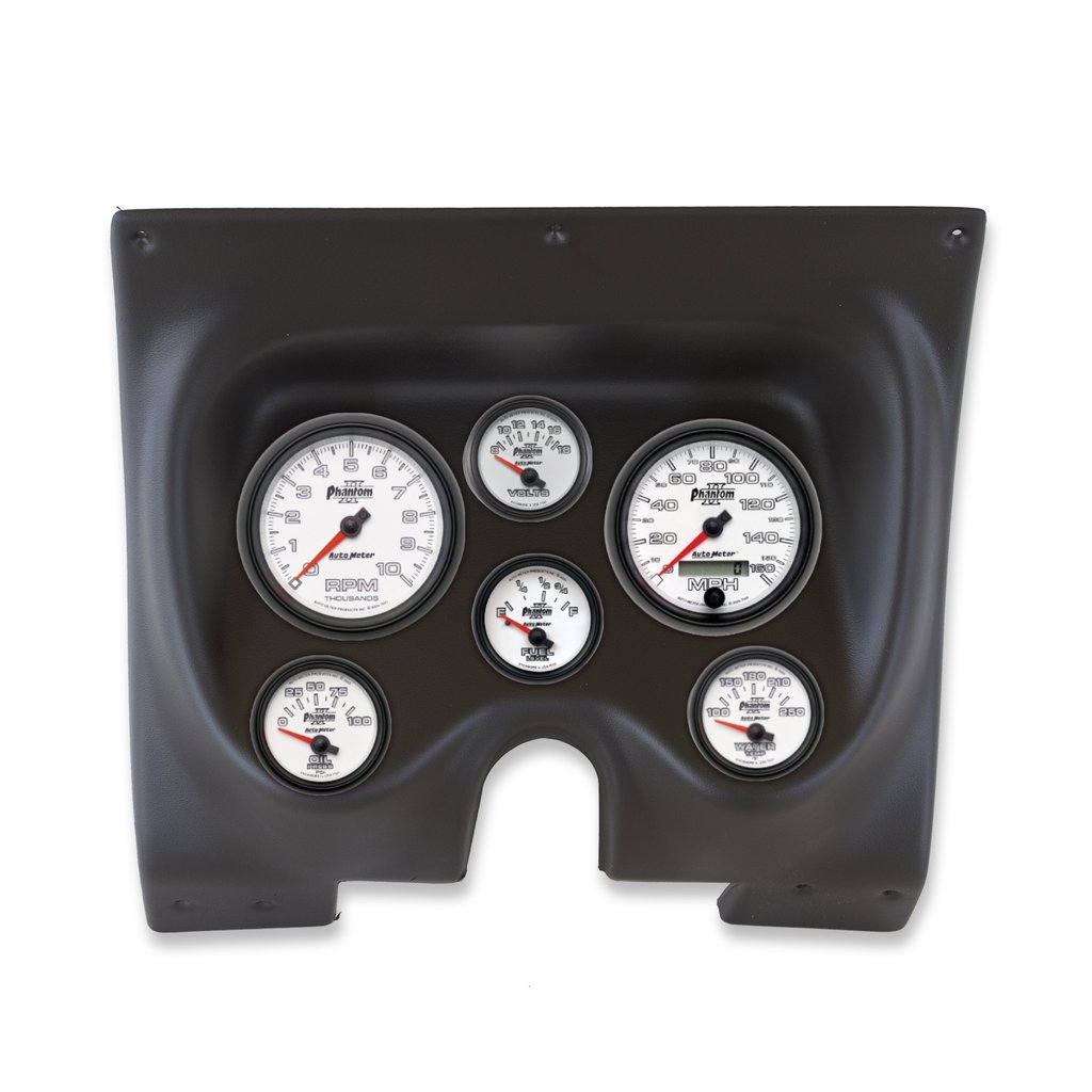 AutoMeter GAUGE KIT, 6 PC, CAMARO/FIREBIRD 67-68, TACH/MPH/FUEL/OILP/WTMP/VOLT, PHANTOM II