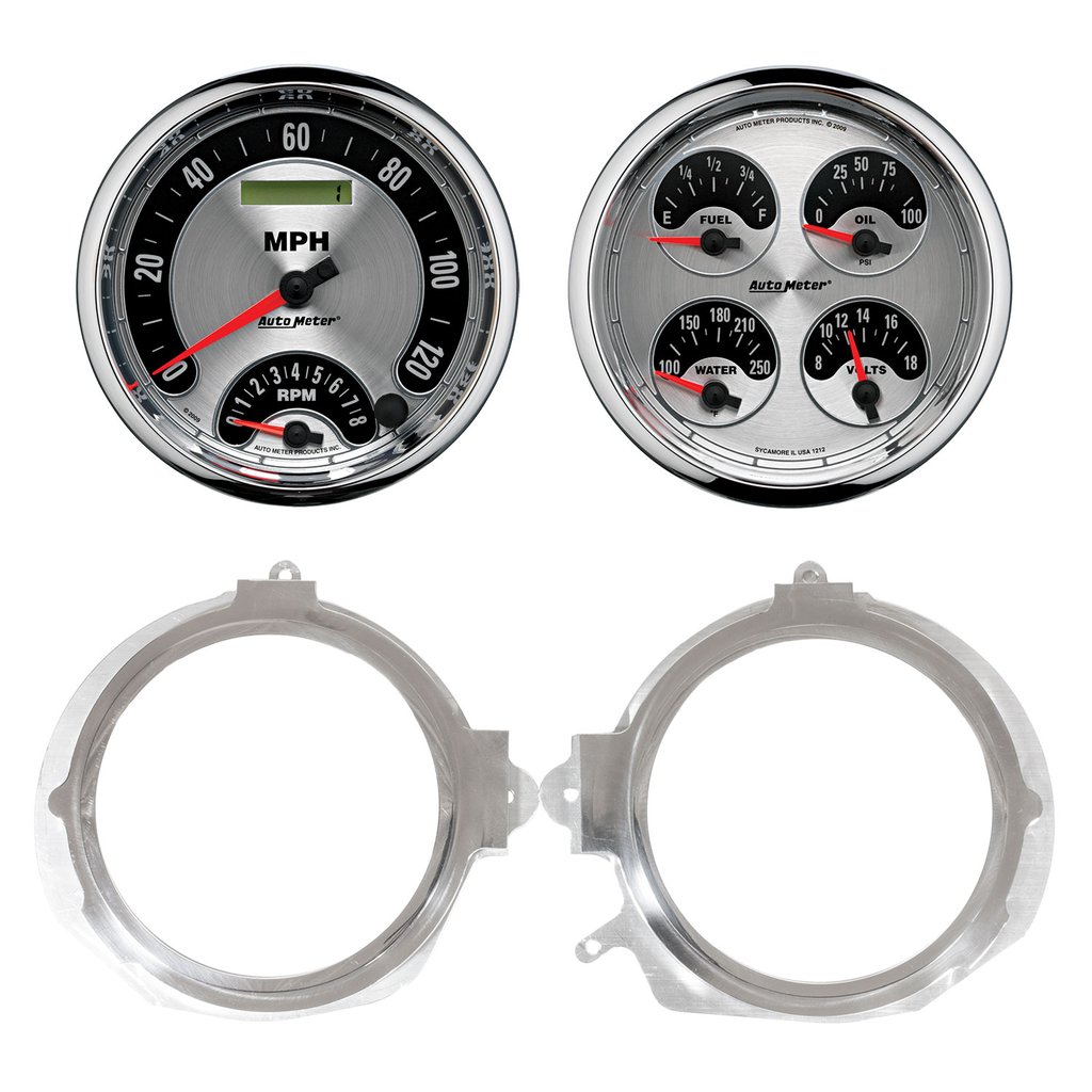 AutoMeter GAUGE KIT, 2 PC, CAMARO/FBIRD 67-68, 2 X 5", AMERICAN MUSCLE