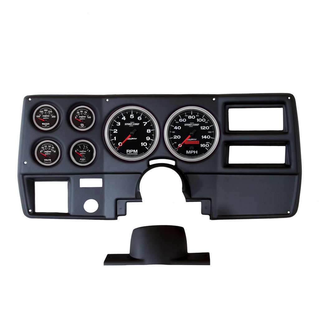 AutoMeter GAUGE KIT, 6 PC, CHEVY TRUCK/SUBURBAN 73-83, TACH/MPH/FUEL/OILP/WTMP/VOLT, SPORT-COMP II