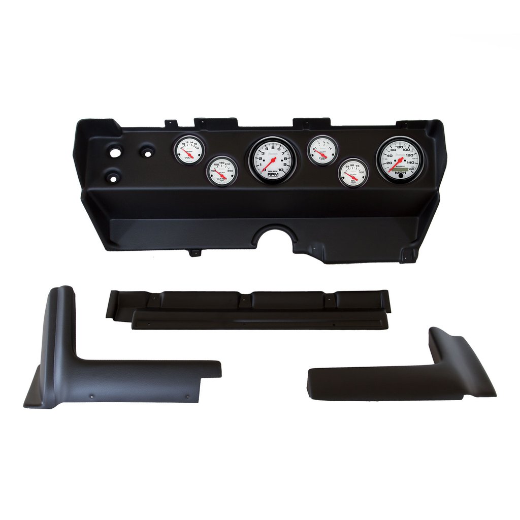 AutoMeter GAUGE KIT, 6 PC, EBODY/CUDA/CHALLENGER 70-74, TACH/MPH/FUEL/OILP/WTMP/VOLT, PHANTOM
