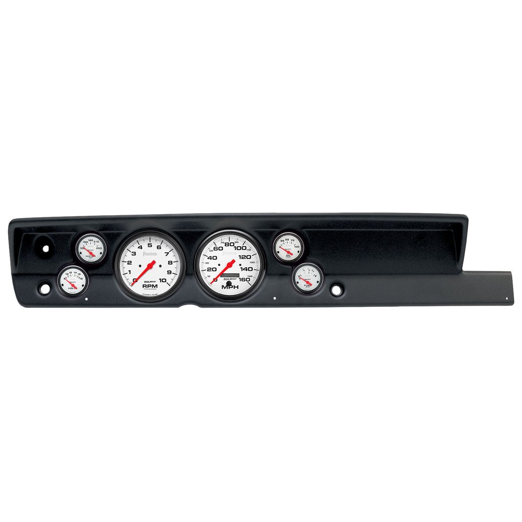 AutoMeter GAUGE KIT, 6 PC, (5" X2, 2 1/16" X4), PLYM CUDA NO HEAT 67-69, PHANTOM