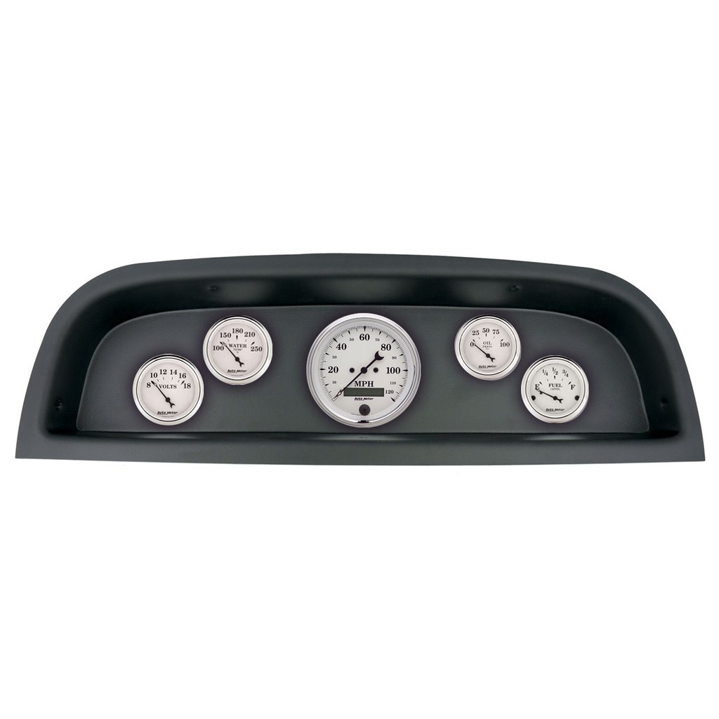 AutoMeter GAUGE KIT, 5 PC, (3 3/8" X1, 2 1/16" X4), CHEVROLET TRUCK 60-63, OLD-TYME WHITE