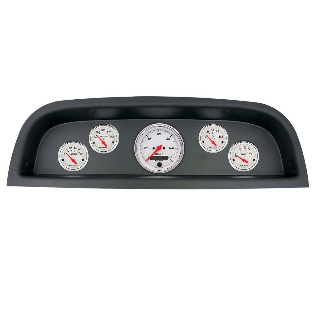 AutoMeter GAUGE KIT, 5 PC, (3 3/8" X1, 2 1/16" X4), CHEVROLET TRUCK 60-63, ARCTIC WHITE