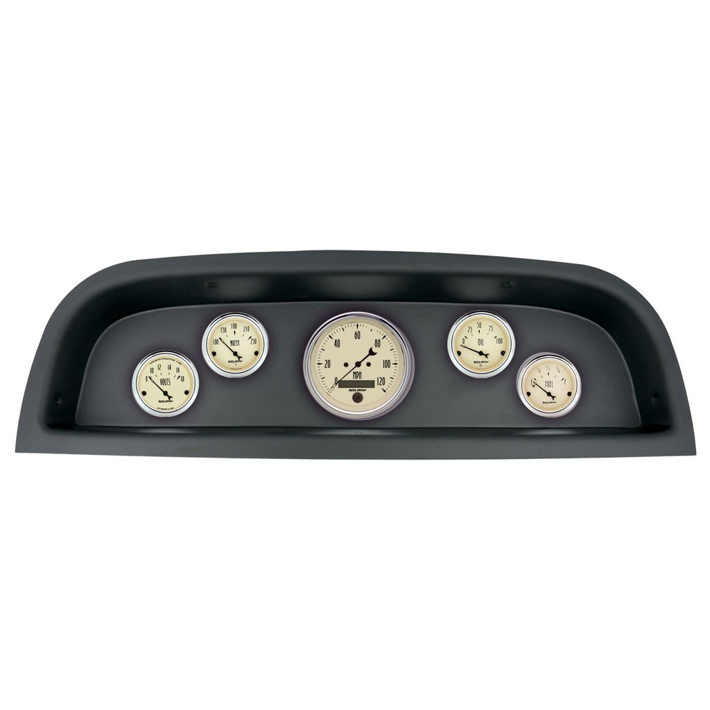 AutoMeter GAUGE KIT, 5 PC, (3 3/8" X1, 2 1/16" X4), CHEVROLET TRUCK 60-63, ANTIQUE BEIGE