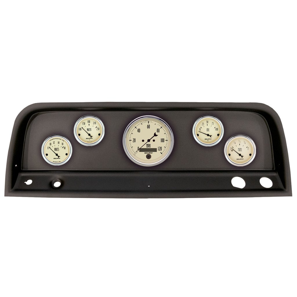 AutoMeter GAUGE KIT, 5 PC, (3 3/8" X1, 2 1/16" X4), CHEVROLET TRUCK 64-66, ANTIQUE BEIGE
