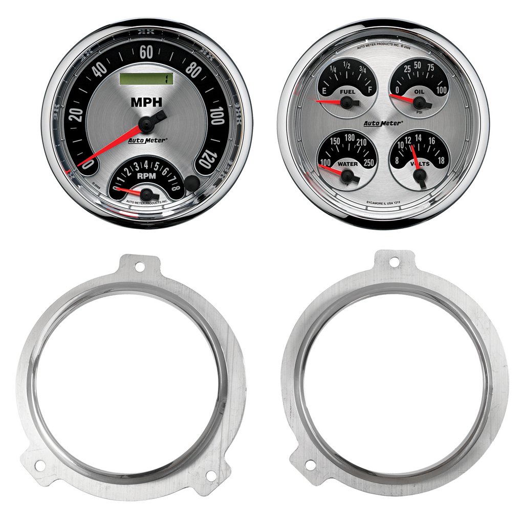 AutoMeter GAUGE KIT, 2 PC, CHEVY CAR 51-52, 2 X 5", AMERICAN MUSCLE