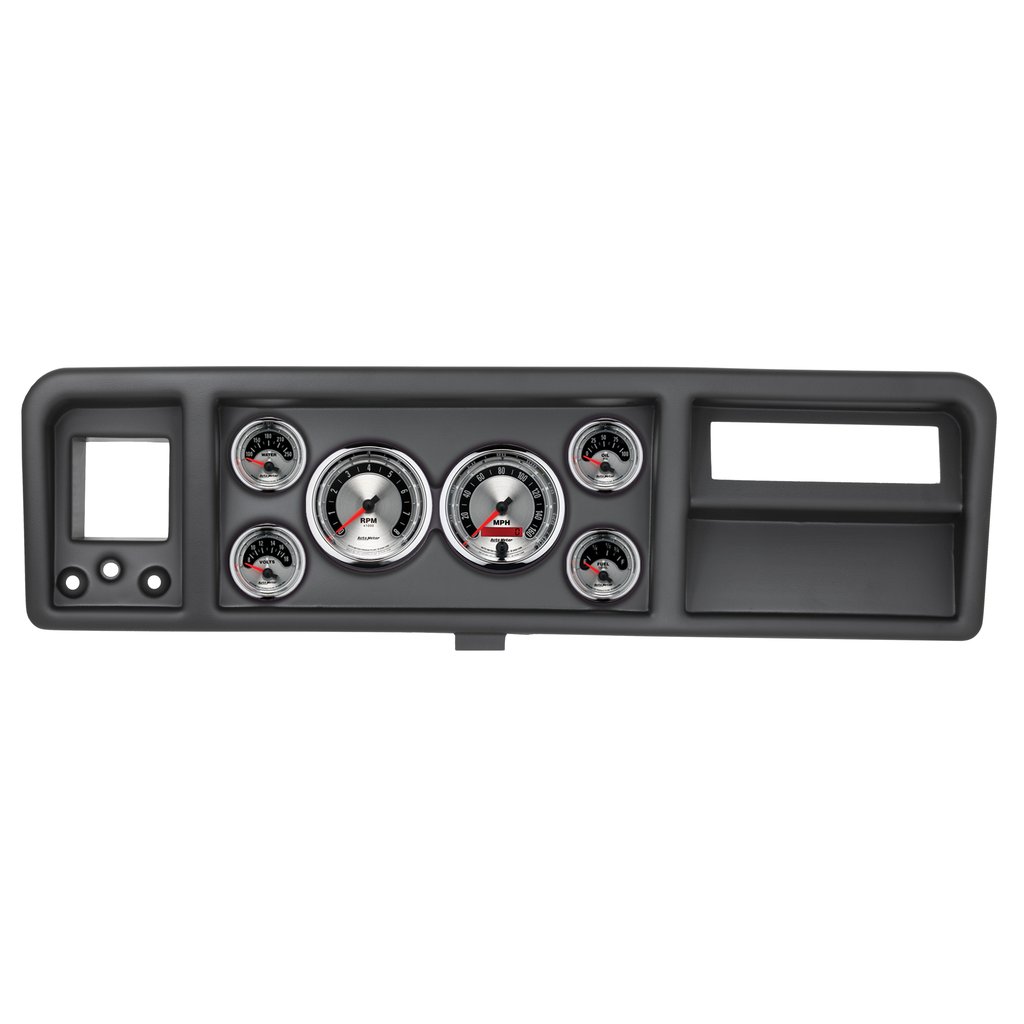 AutoMeter GAUGE KIT, 6 PC, FORD TRUCK 73-79, TACH/MPH/FUEL/OILP/WTMP/VOLT, AMERICAN MUSCLE
