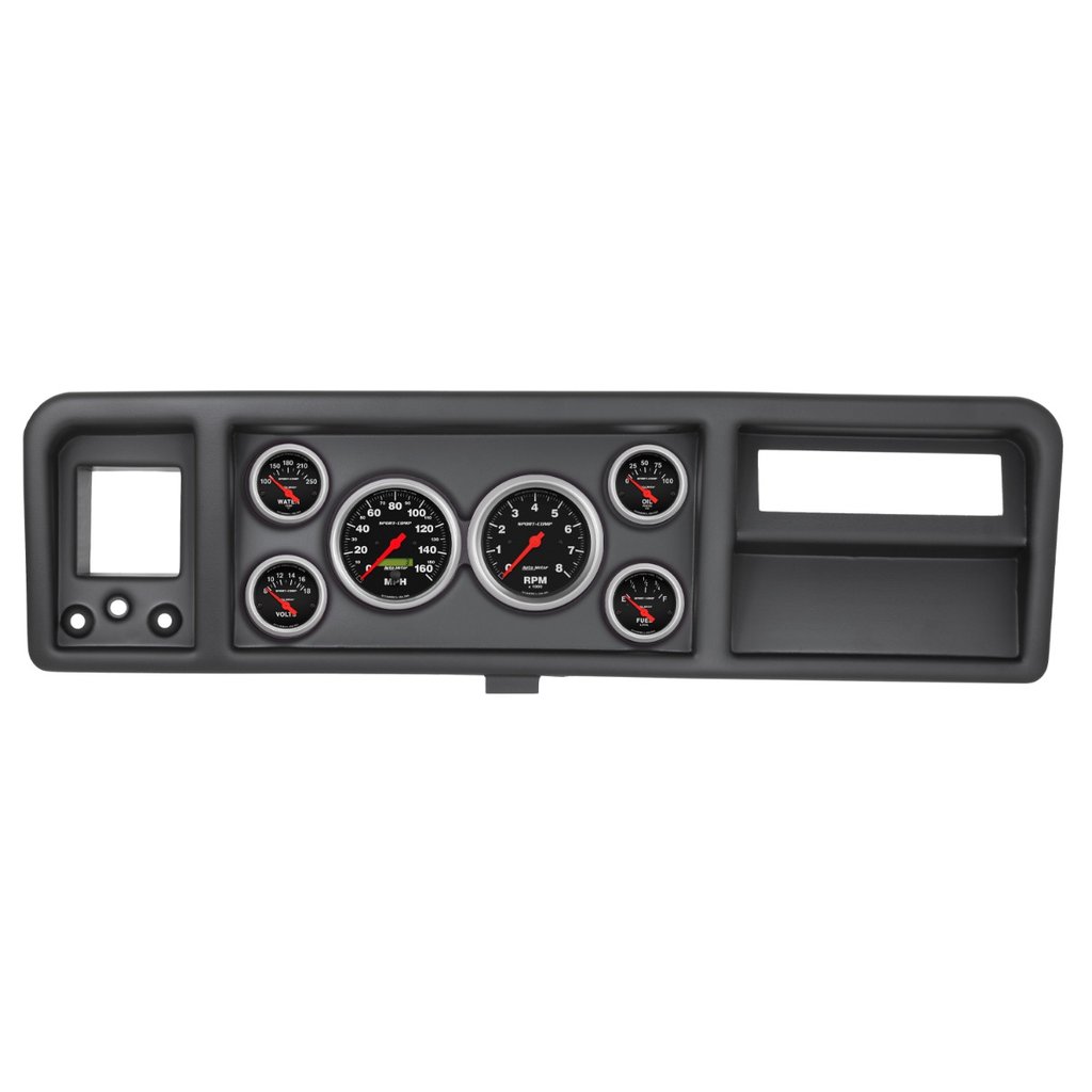 AutoMeter GAUGE KIT, 6 PC, FORD TRUCK 73-79, TACH/MPH/FUEL/OILP/WTMP/VOLT, SPORT-COMP