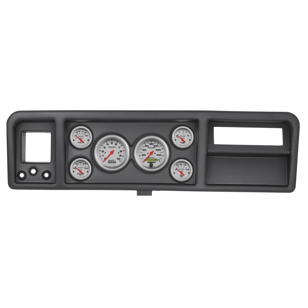 AutoMeter GAUGE KIT, 6 PC, FORD TRUCK 73-79, TACH/MPH/FUEL/OILP/WTMP/VOLT, ULTRA-LITE