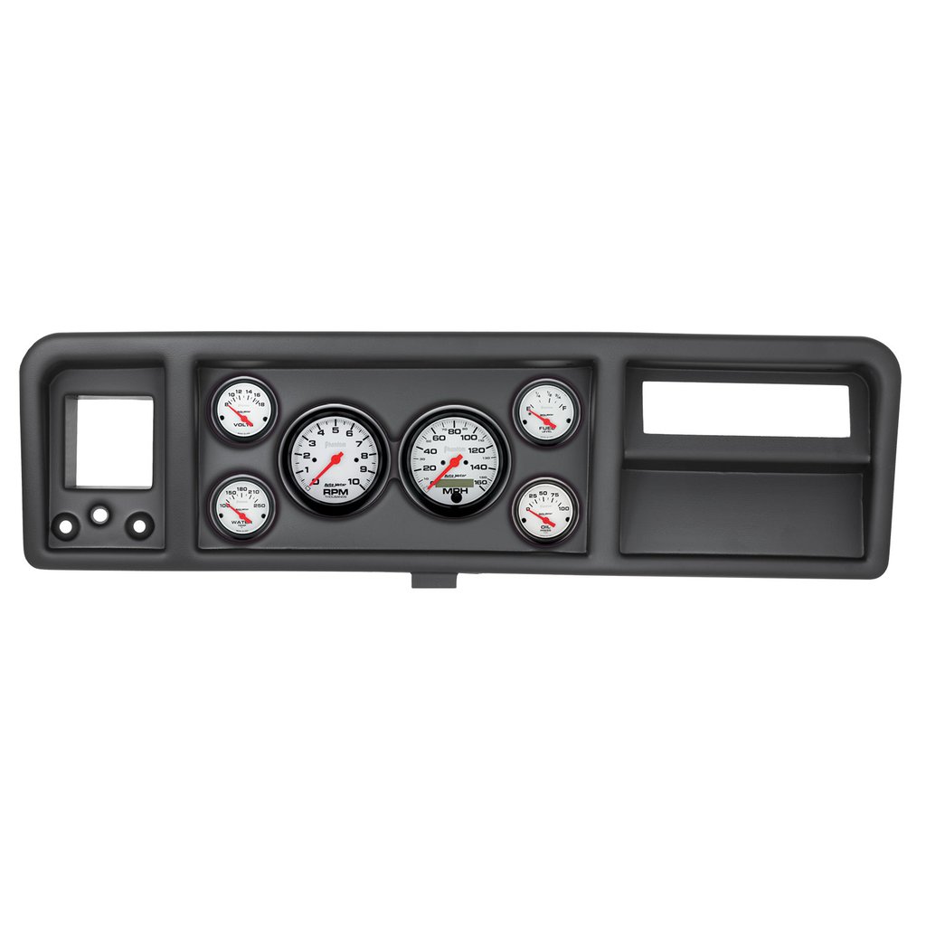 AutoMeter GAUGE KIT, 6 PC, FORD TRUCK 73-79, TACH/MPH/FUEL/OILP/WTMP/VOLT, PHANTOM
