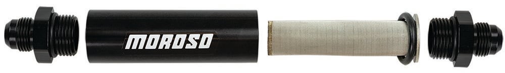 Moroso 65234: In-Line Fuel Filter -10 AN Fittings