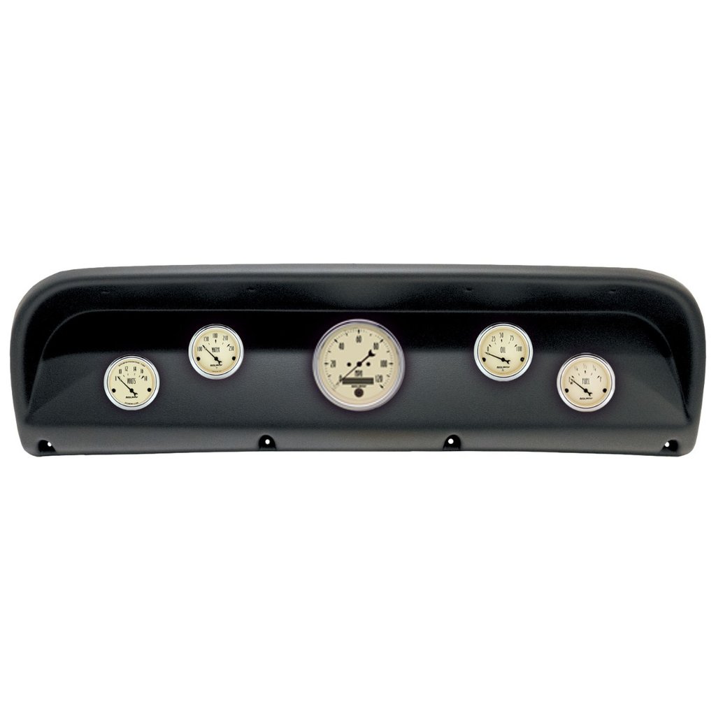 AutoMeter GAUGE KIT, 5 PC, (3 3/8" X1, 2 1/16" X4), FORD TRUCK 67-72, ANTIQUE BEIGE