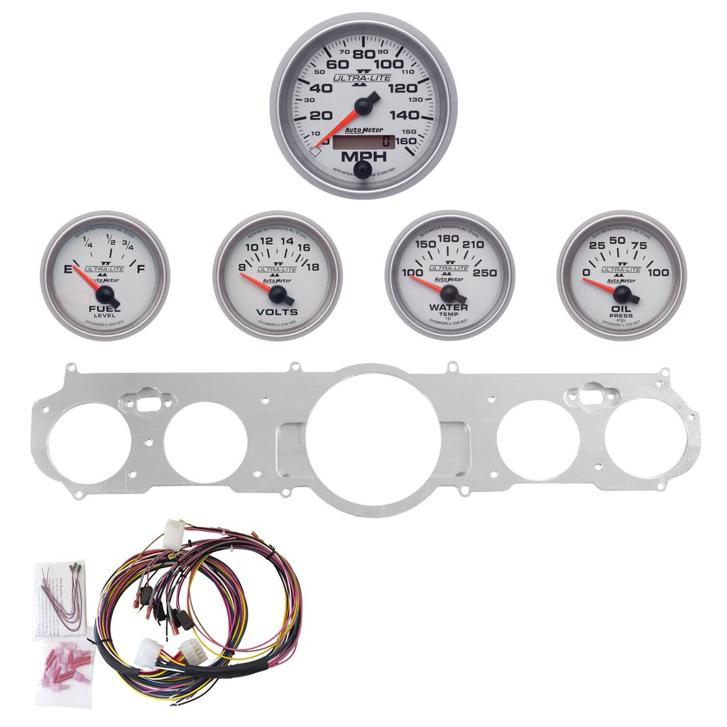 AutoMeter GAUGE KIT, 5 PC, MUSTANG 65-66, MPH/FUEL/OILP/WTMP/BAT, ULTRA-LITE II
