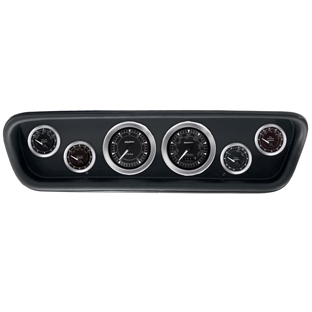 AutoMeter GAUGE KIT, 6 PC, (3 3/8" X2, 2 1/16" X4), FORD MUSTANG 64-65, CHRONO