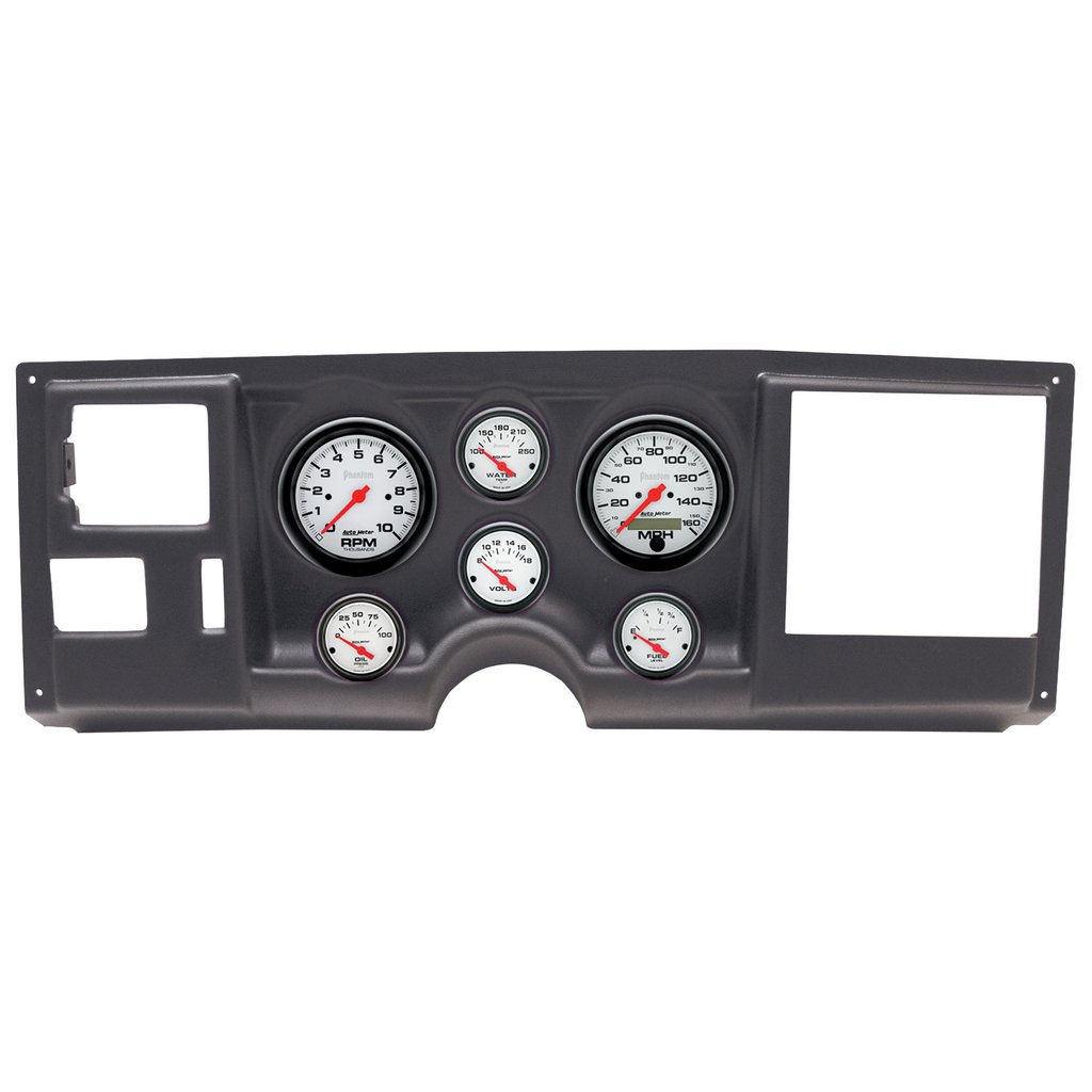 AutoMeter GAUGE KIT, 6 PC, (3 3/8" X2, 2 1/16" X4), CHEVY/GMC TRUCK 88-94, PHANTOM