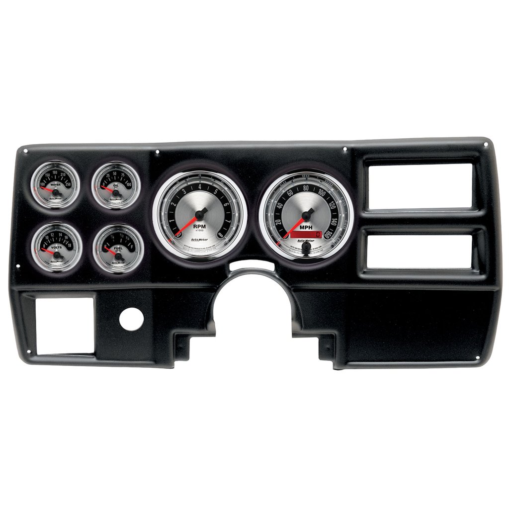 AutoMeter GAUGE KIT, 6 PC, (5" X2, 2 1/16" X4), CHEVY/GMC TRUCK AC 84-87, AMERICAN MUSCLE