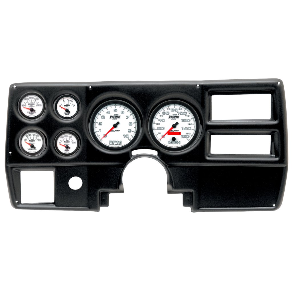 AutoMeter GAUGE KIT, 6 PC, (5" X2, 2 1/16" X4), CHEVY/GMC TRUCK AC 84-87, PHANTOM II