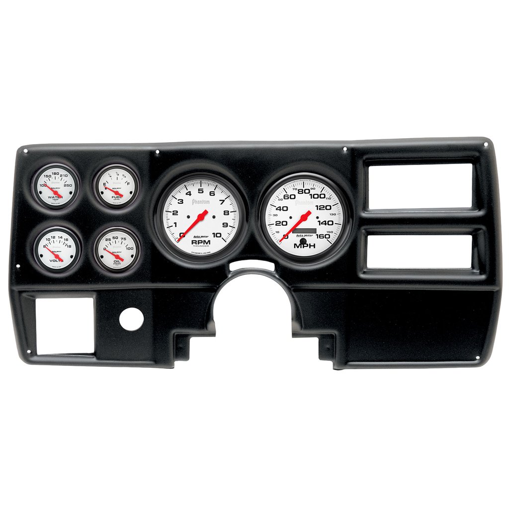 AutoMeter GAUGE KIT, 6 PC, (5" X2, 2 1/16" X4), CHEVY/GMC TRUCK AC 84-87, PHANTOM