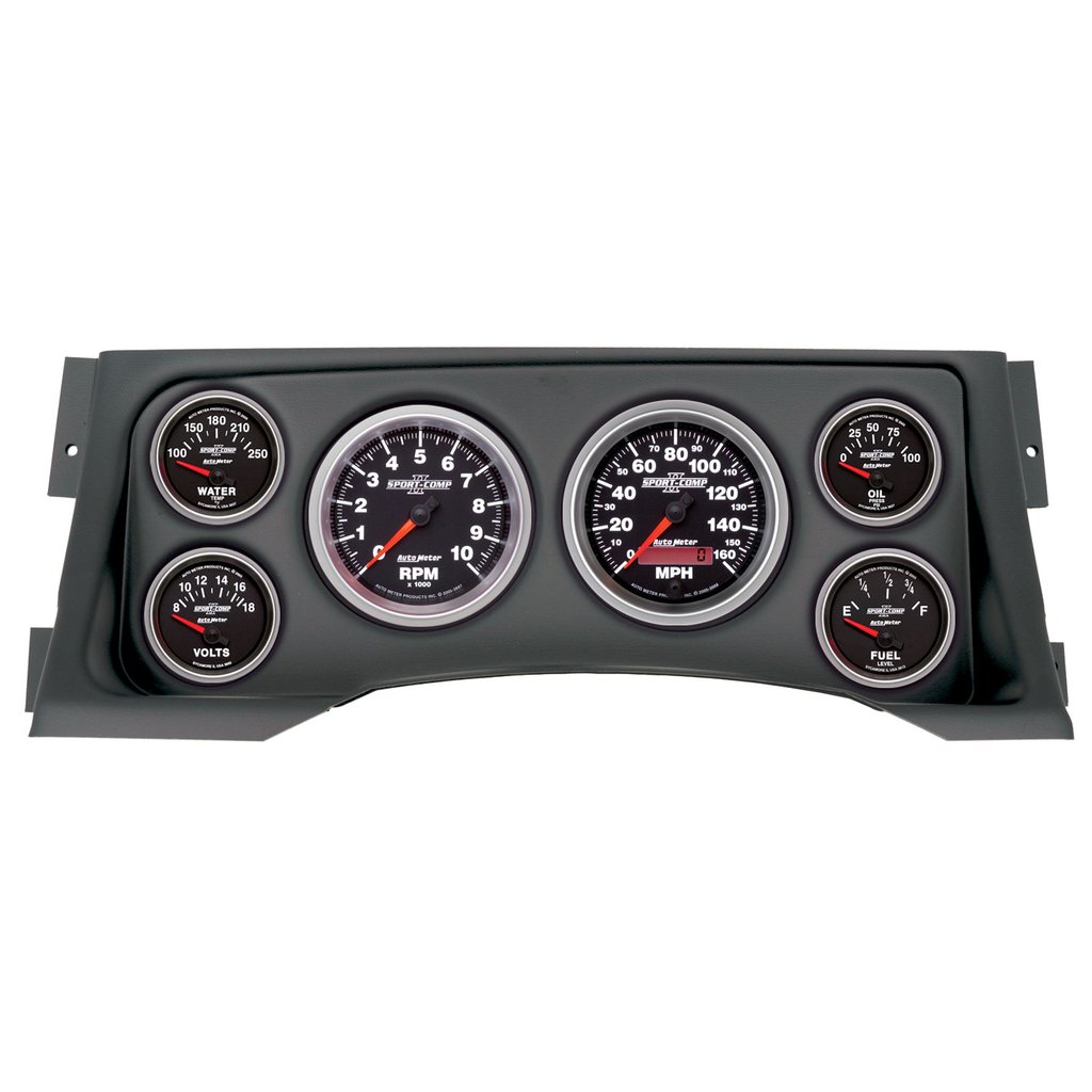AutoMeter GAUGE KIT, 6 PC, (3 3/8" X2, 2 1/16" X4), CHEVY/GMC TRUCK 95-98, SPORT-COMP II