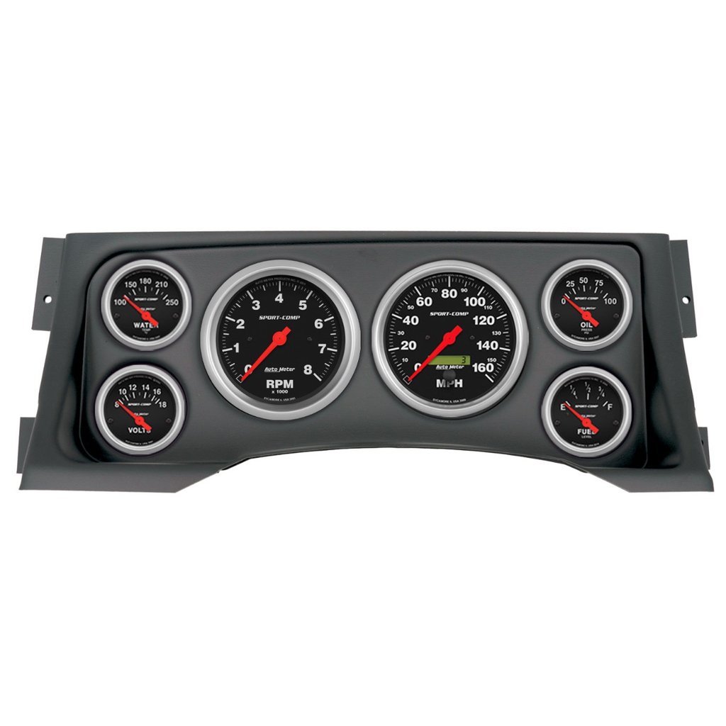 AutoMeter GAUGE KIT, 6 PC, (3 3/8" X2, 2 1/16" X4), CHEVY/GMC TRUCK 95-98, SPORT-COMP