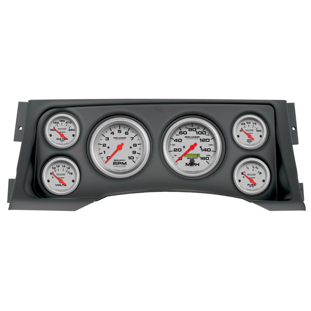 AutoMeter GAUGE KIT, 6 PC, (3 3/8" X2, 2 1/16" X4), CHEVY/GMC TRUCK 95-98, ULTRA-LITE