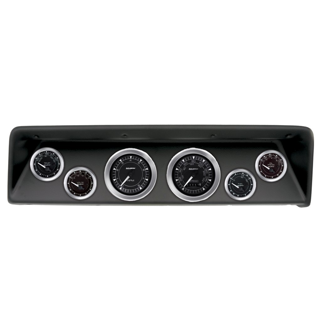 AutoMeter GAUGE KIT, 6 PC, (3 3/8" X2, 2 1/16" X4), CHEVROLET NOVA 66-67, CHRONO