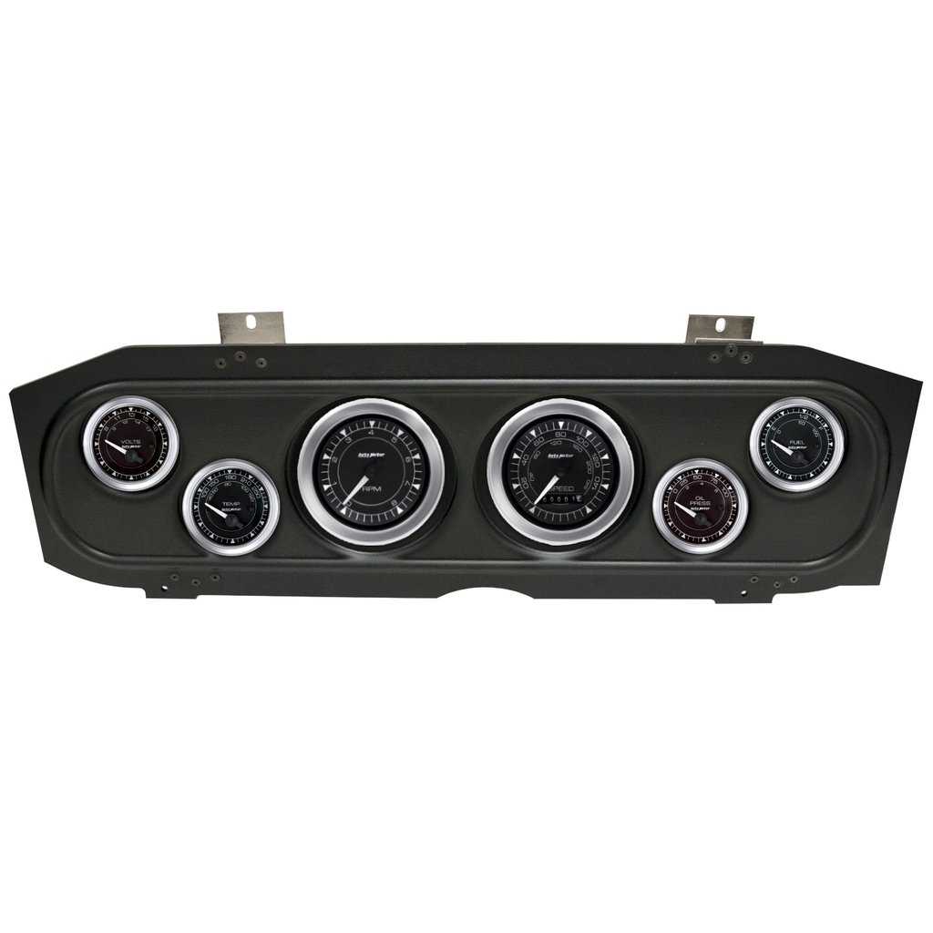 AutoMeter GAUGE KIT, 6 PC, (3 3/8" X2, 2 1/16" X4), MERC COUGAR 69-70, CHRONO