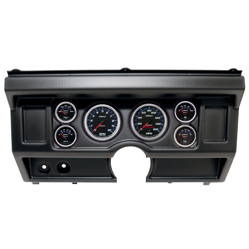 AutoMeter GAUGE KIT, 6 PC, (3 3/8" X2, 2 1/16" X4), FORD TRUCK NO AC 80-86, COBALT