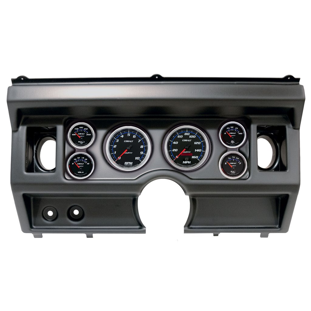 AutoMeter GAUGE KIT, 6 PC, (3 3/8" X2, 2 1/16" X4), FORD TRUCK AC 80-86, COBALT