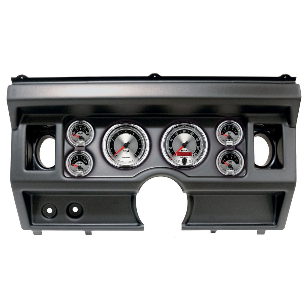 AutoMeter GAUGE KIT, 6 PC, (3 3/8" X2, 2 1/16" X4), FORD TRUCK AC 80-86, AMERICAN MUSCLE