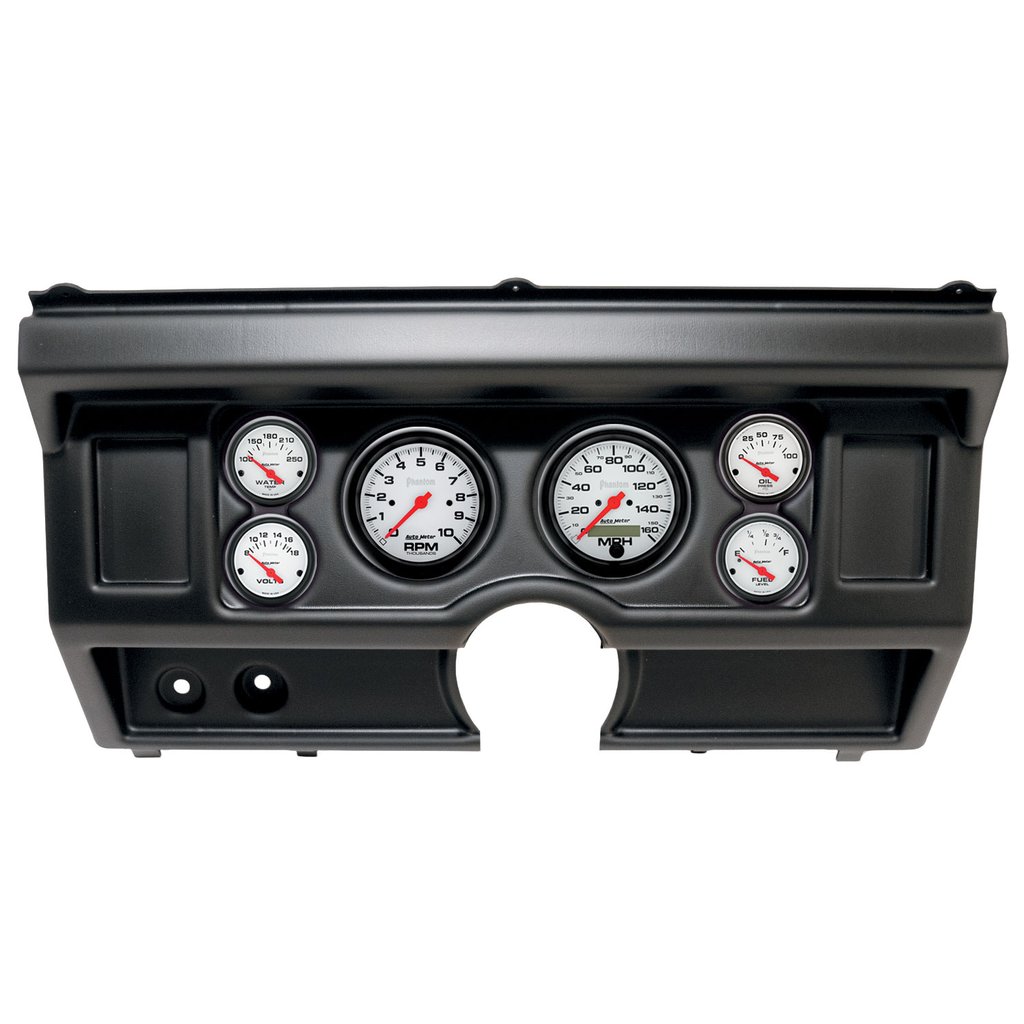 AutoMeter GAUGE KIT, 6 PC, (3 3/8" X2, 2 1/16" X4), FORD TRUCK NO AC 80-86, PHANTOM