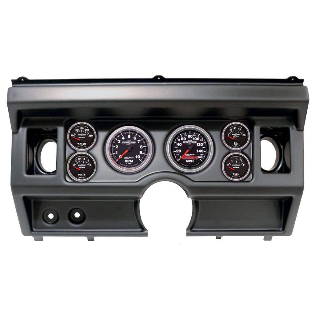 AutoMeter GAUGE KIT, 6 PC, (3 3/8" X2, 2 1/16" X4), FORD TRUCK AC 80-86, SPORT-COMP II