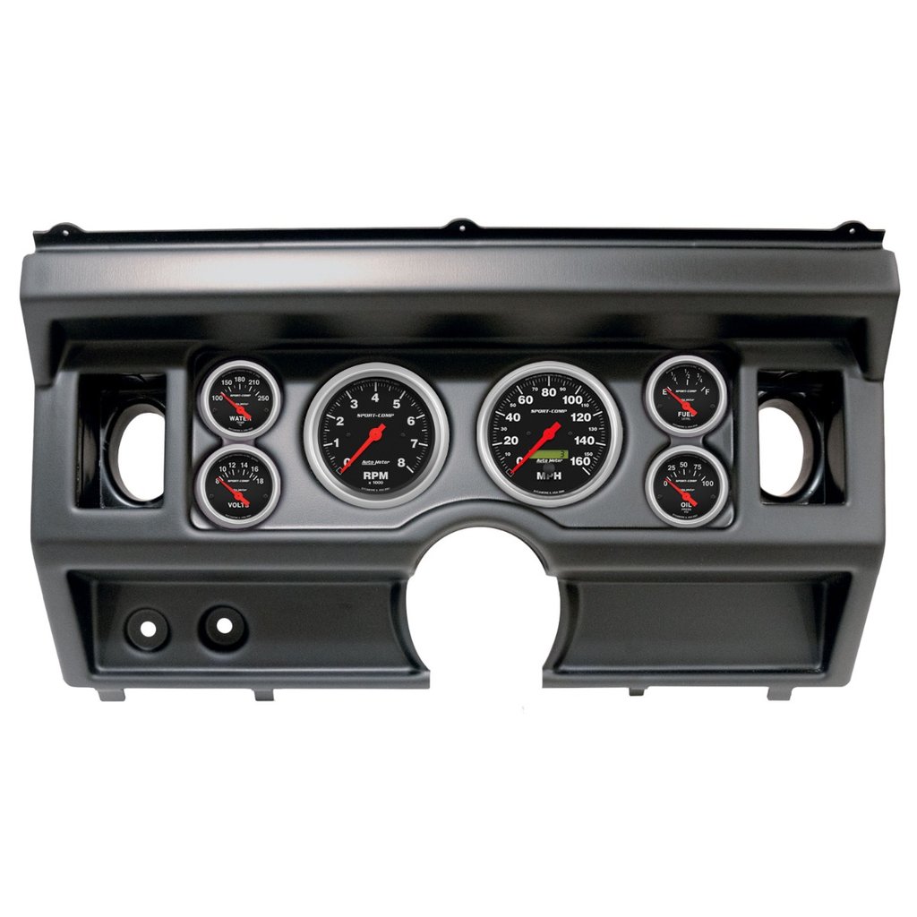 AutoMeter GAUGE KIT, 6 PC, (3 3/8" X2, 2 1/16" X4), FORD TRUCK AC 80-86, SPORT-COMP