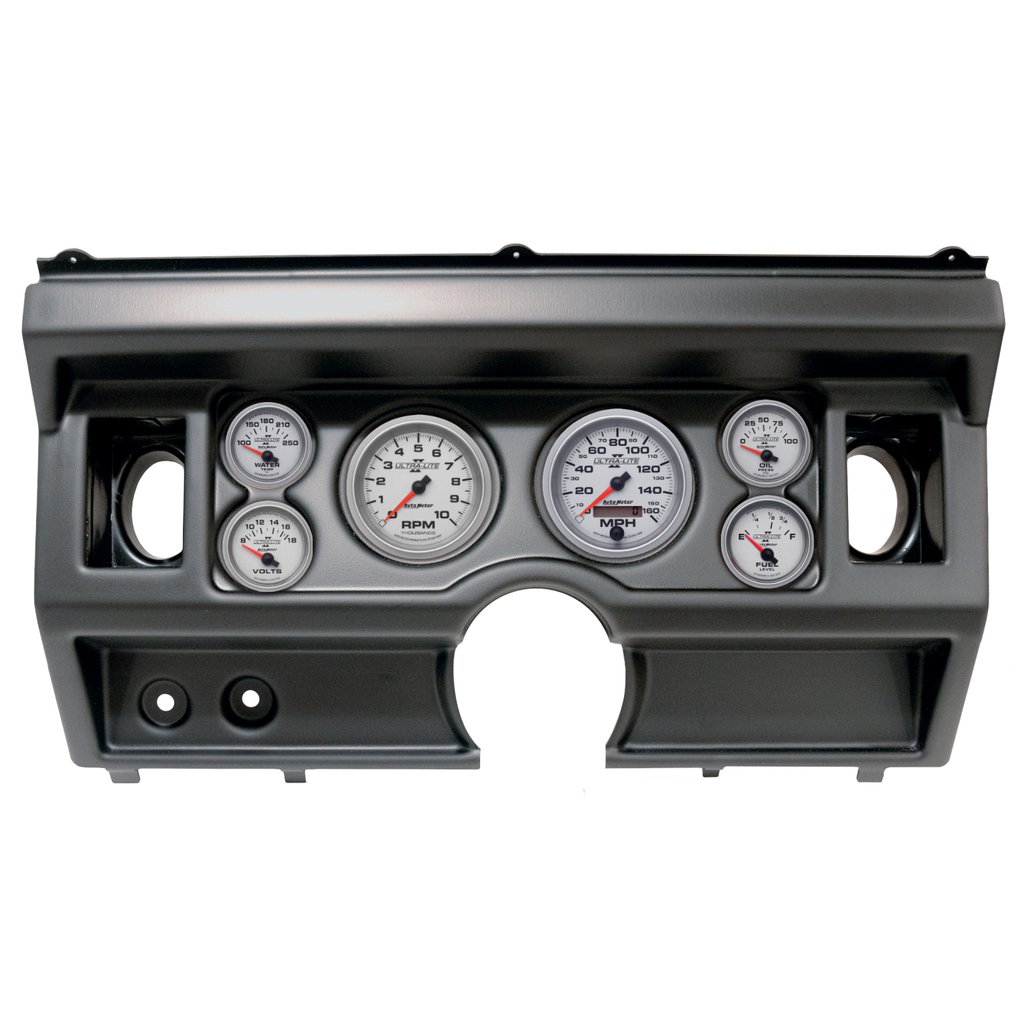 AutoMeter GAUGE KIT, 6 PC, (3 3/8" X2, 2 1/16" X4), FORD TRUCK AC 80-86, ULTRA-LITE II