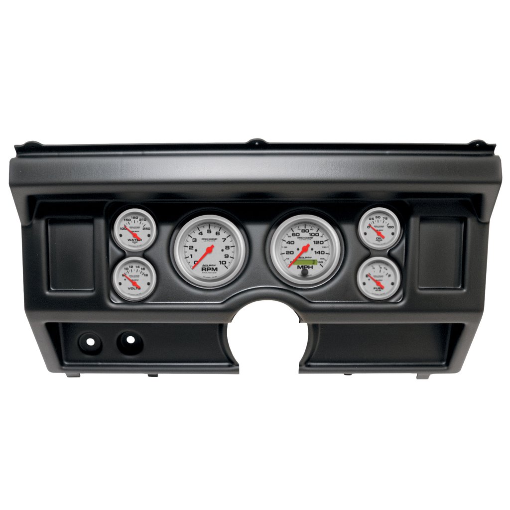 AutoMeter GAUGE KIT, 6 PC, (3 3/8" X2, 2 1/16" X4), FORD TRUCK NO AC 80-86, ULTRA-LITE