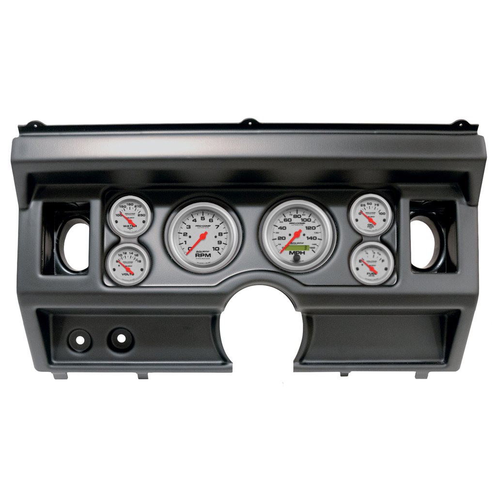 AutoMeter GAUGE KIT, 6 PC, (3 3/8" X2, 2 1/16" X4), FORD TRUCK AC 80-86, ULTRA-LITE