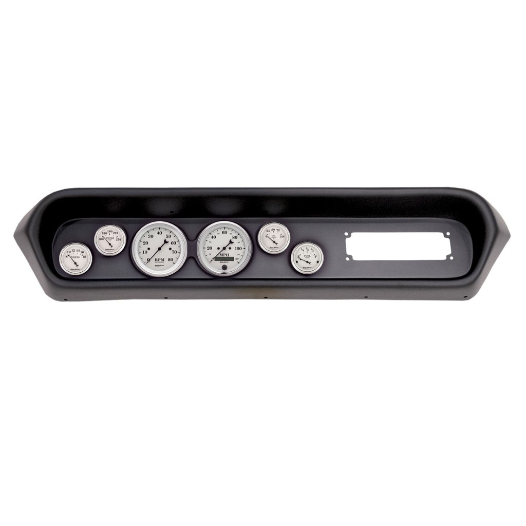 AutoMeter GAUGE KIT, 6 PC, (3 3/8" X2, 2 1/16" X4), PONTIAC GTO/LEMANS 64-65, OLD-TYME WHITE