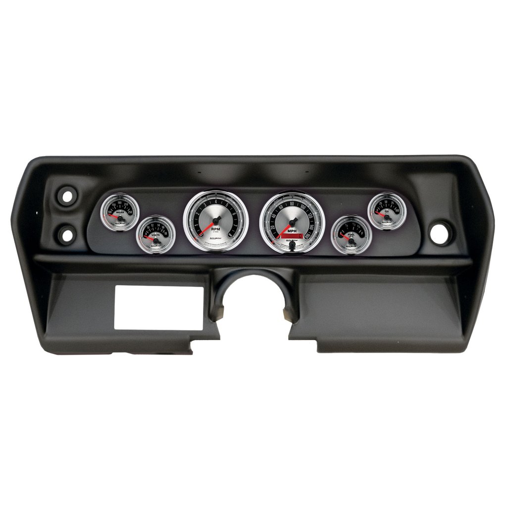 AutoMeter GAUGE KIT, 6 PC, (3 3/8" X2, 2 1/16" X4), CHEVY NOVA 68, AMERICAN MUSCLE