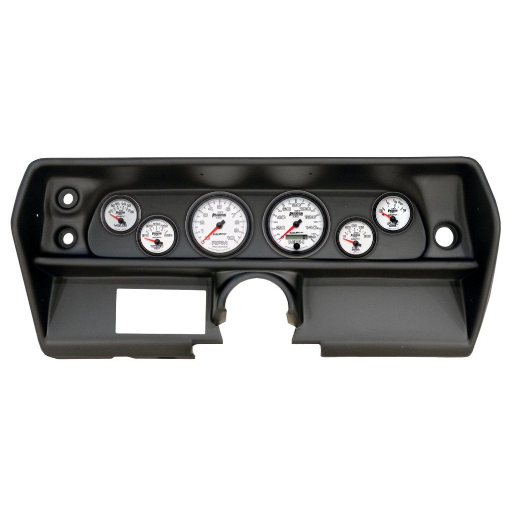 AutoMeter GAUGE KIT, 6 PC, (3 3/8" X2, 2 1/16" X4), CHEVY NOVA 68, PHANTOM II