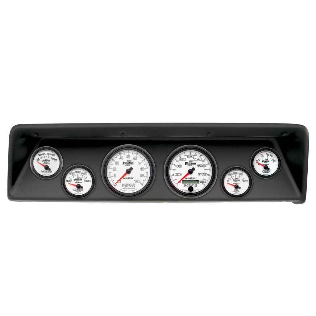 AutoMeter GAUGE KIT, 6 PC, (3 3/8" X2, 2 1/16" X4), CHEVROLET NOVA 66-67, PHANTOM II