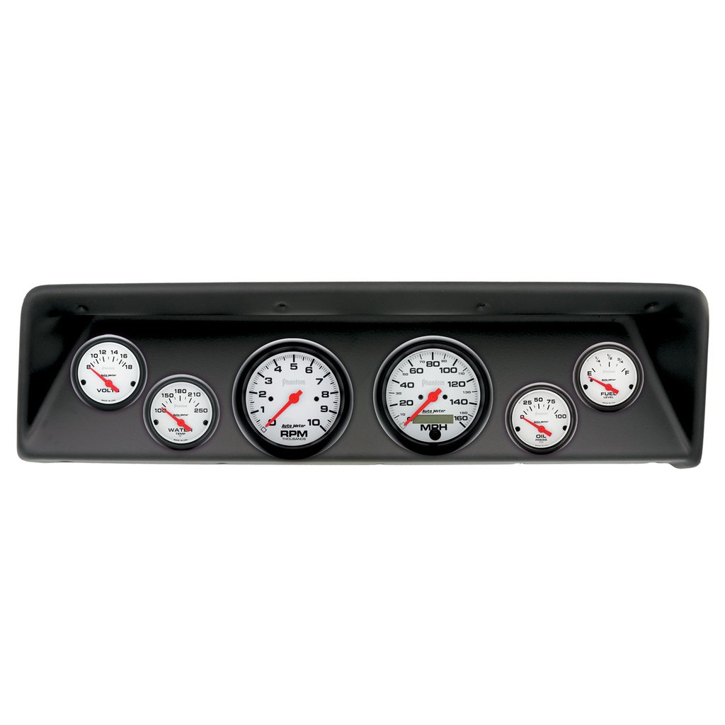 AutoMeter GAUGE KIT, 6 PC, (3 3/8" X2, 2 1/16" X4), CHEVROLET NOVA 66-67, PHANTOM