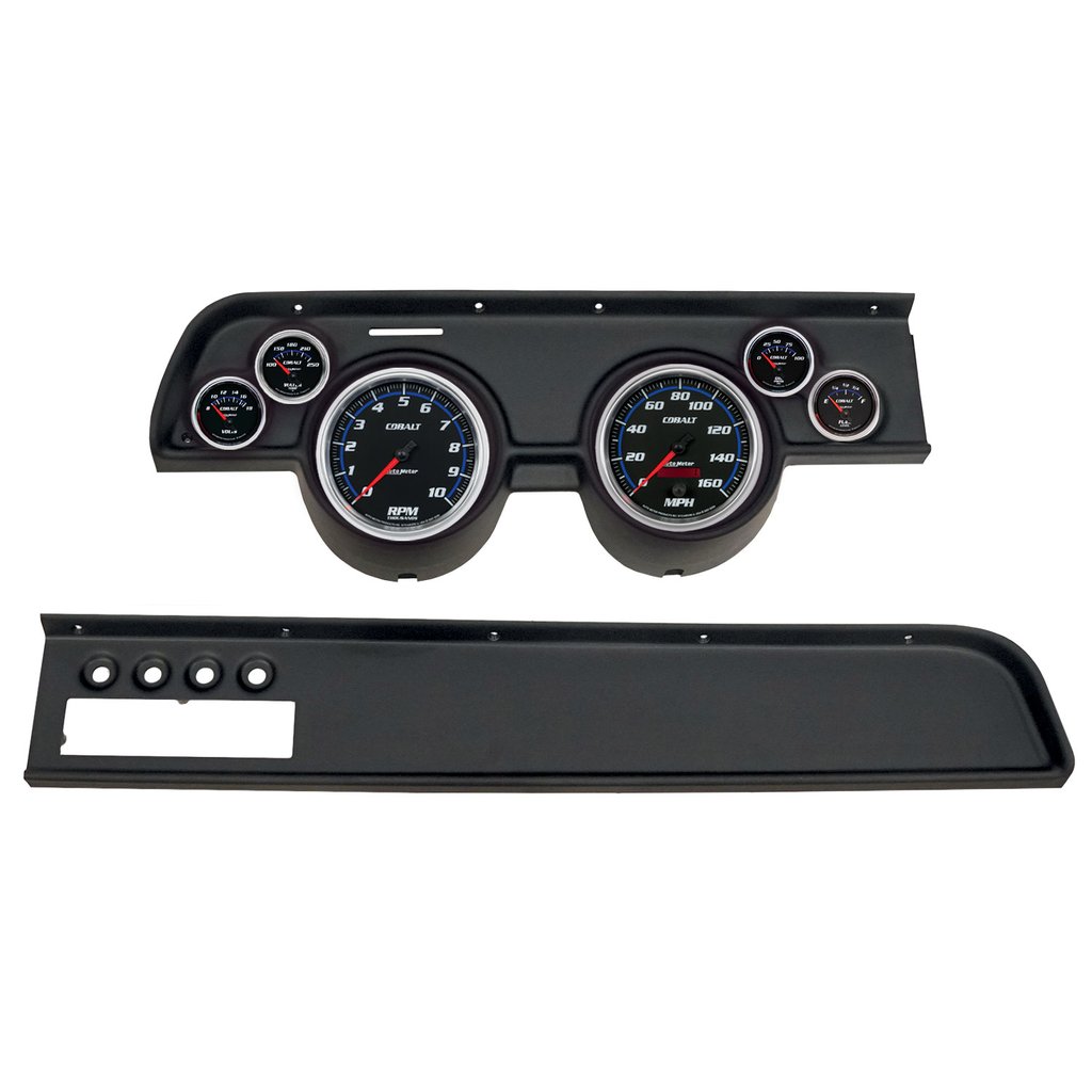AutoMeter GAUGE KIT, 6 PC, (5" X2, 2 1/16" X4), MERC COUGAR AC 67-68, COBALT