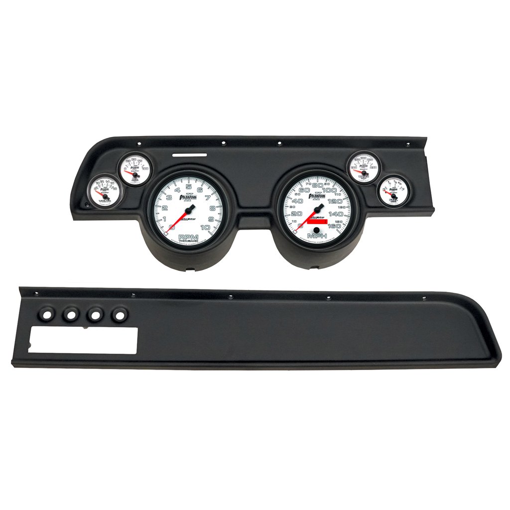 AutoMeter GAUGE KIT, 6 PC, (5" X2, 2 1/16" X4), MERC COUGAR AC 67-68, PHANTOM II