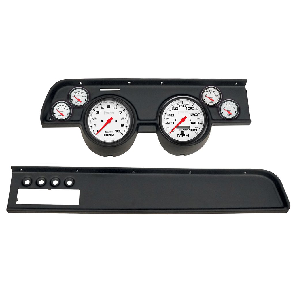 AutoMeter GAUGE KIT, 6 PC, (5" X2, 2 1/16" X4), MERC COUGAR AC 67-68, PHANTOM