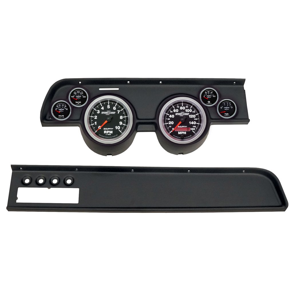 AutoMeter GAUGE KIT, 6 PC, (5" X2, 2 1/16" X4), MERC COUGAR AC 67-68, SPORT-COMP II