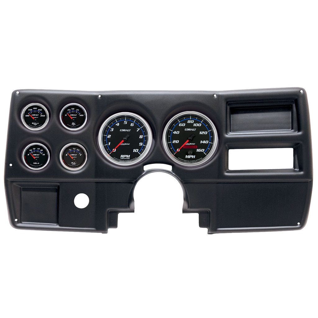 AutoMeter GAUGE KIT, 6 PC, (5" X2, 2 1/16" X4), CHEVY/GMC TRUCK NO VENT 84-87, COBALT