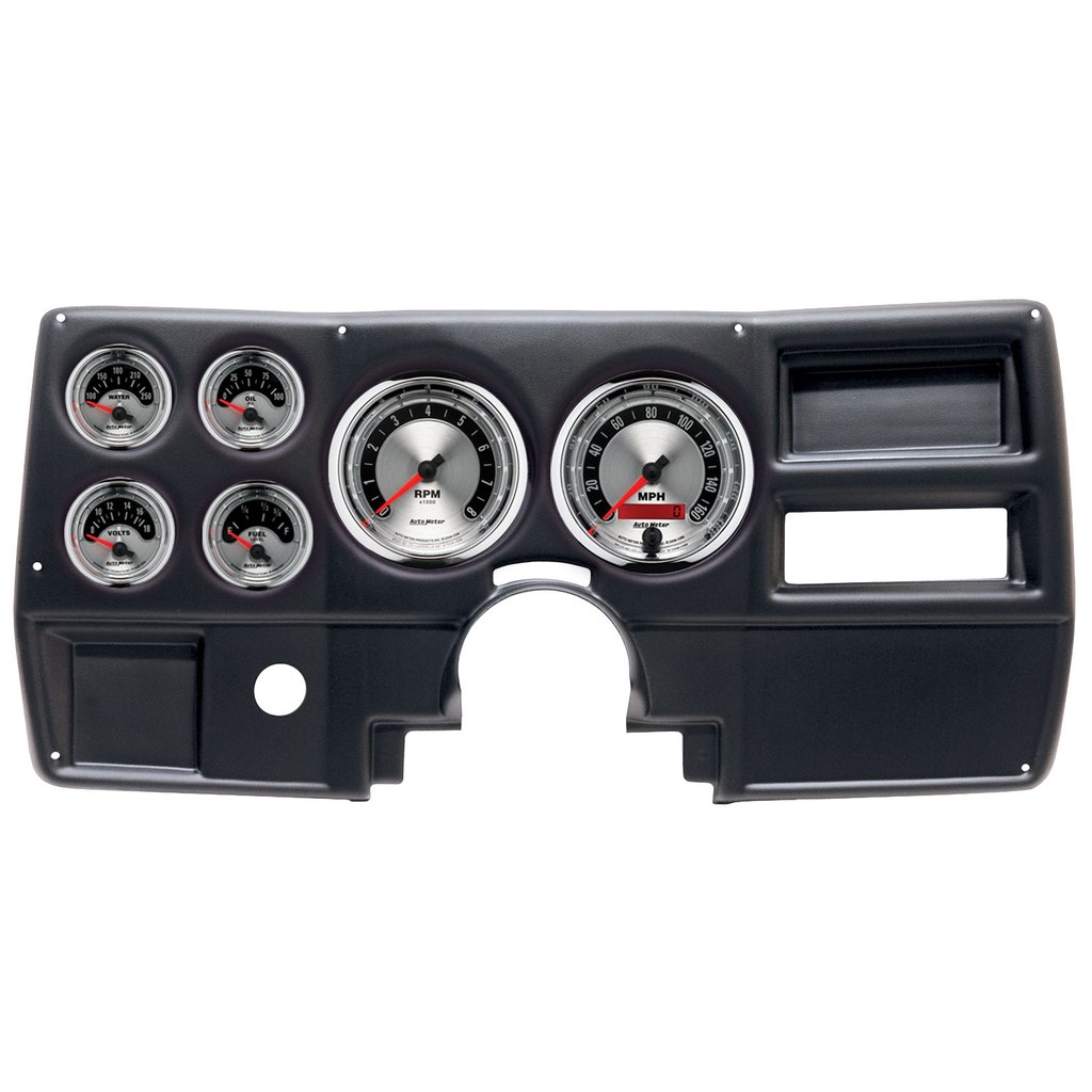 AutoMeter GAUGE KIT, 6 PC, (5" X2, 2 1/16" X4), CHEVY/GMC TRUCK NO VENT 84-87, AMERICAN MUSCLE